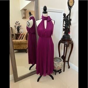 Spectacular Betsey Johnson purple pleated dress!